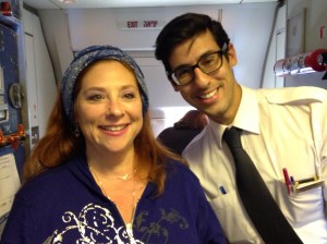 One of the EL flight attendants- my Jason Schwartzman look-alike